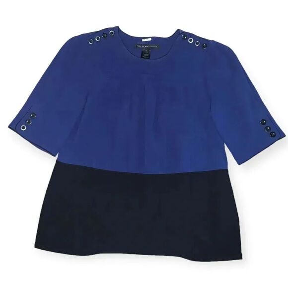 Marc by Marc Jacobs Black & Blue Womens Blouse - Picture 1 of 2